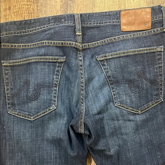 AG Adriano Goldschmied Men's Indigo Straight Jeans - Picture 4 of 4